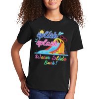 Splish Splash Bash Waterslide Summer Pool Birthday Party Kids T-Shirt