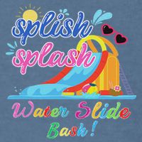 Splish Splash Bash Waterslide Summer Pool Birthday Party Garment-Dyed Sweatshirt