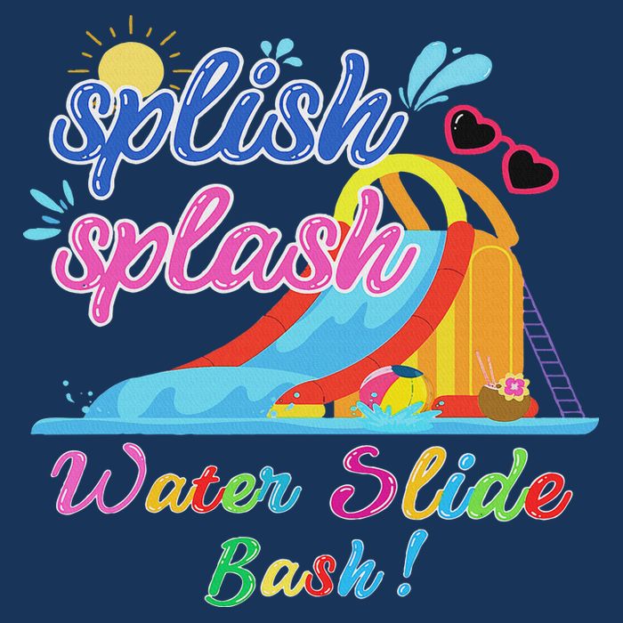 Splish Splash Bash Waterslide Summer Pool Birthday Party Infant Baby Jersey Bodysuit