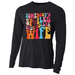 SomebodyS Spoiled Blue Collar Wife Both Sided Cooling Performance Long Sleeve Crew