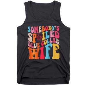 SomebodyS Spoiled Blue Collar Wife Both Sided Tank Top