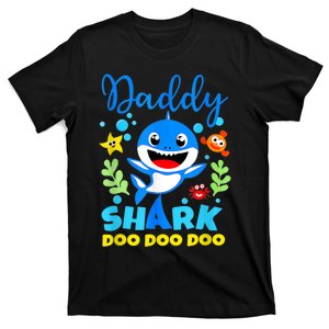 Shark Shirt Birthday  Dad  Daddy Birthday Kid Family T-Shirt