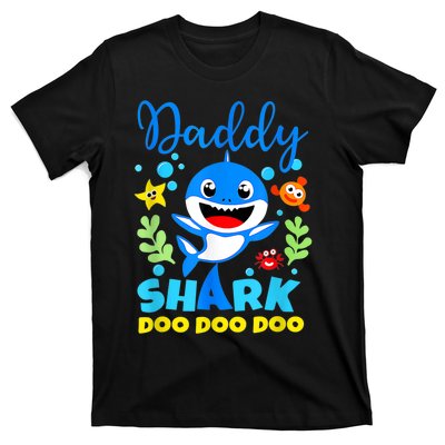 Shark Shirt Birthday  Dad  Daddy Birthday Kid Family T-Shirt