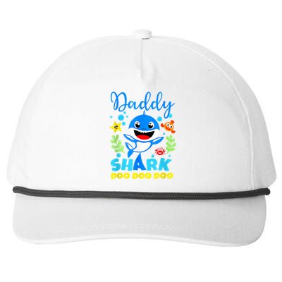 Shark Shirt Birthday  Dad  Daddy Birthday Kid Family Snapback Five-Panel Rope Hat