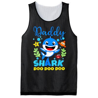 Shark Shirt Birthday  Dad  Daddy Birthday Kid Family Mesh Reversible Basketball Jersey Tank