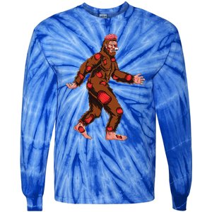 Spooky Scary Bigfoot Zombie Sasquatch Halloween Costume Cute Tie-Dye Long Sleeve Shirt