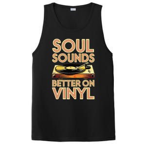 Soul Sounds Better On Vinyl Retro 70s Music Disco Funky PosiCharge Competitor Tank