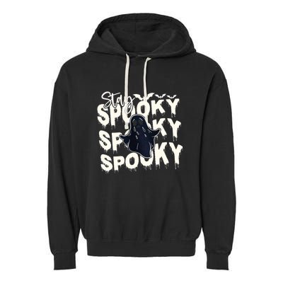 Stay Spooky Boo Cute Halloween Spooky Garment-Dyed Fleece Hoodie