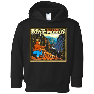 Style Smokey B.E.A.R Only You Retro Hiking Toddler Hoodie