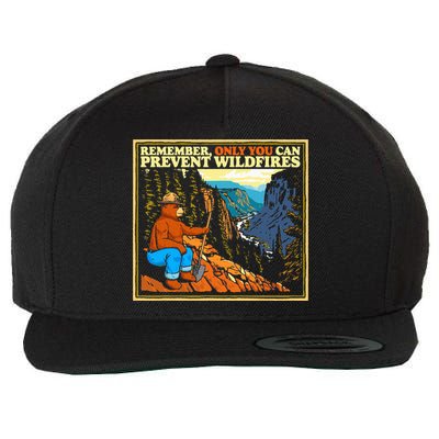 Style Smokey B.E.A.R Only You Retro Hiking Wool Snapback Cap