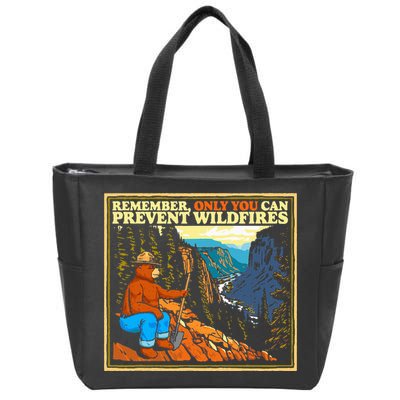 Style Smokey B.E.A.R Only You Retro Hiking Zip Tote Bag