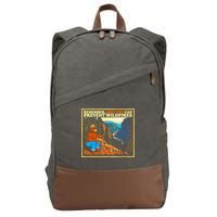Style Smokey B.E.A.R Only You Retro Hiking Cotton Canvas Backpack