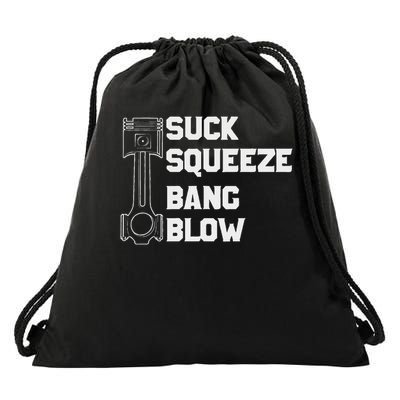 Suck Squeeze Bang Blow Drawstring Bag