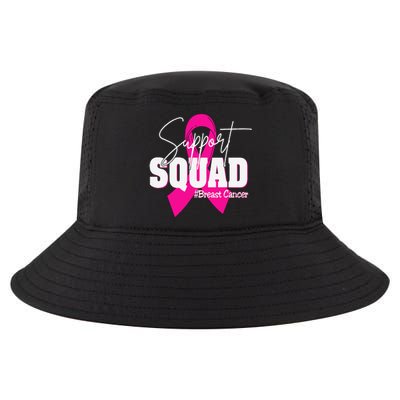 Support Squad Breast Cancer Awareness Pin.K Ribbon Cool Comfort Performance Bucket Hat