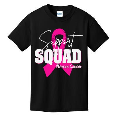 Support Squad Breast Cancer Awareness Pin.K Ribbon Kids T-Shirt