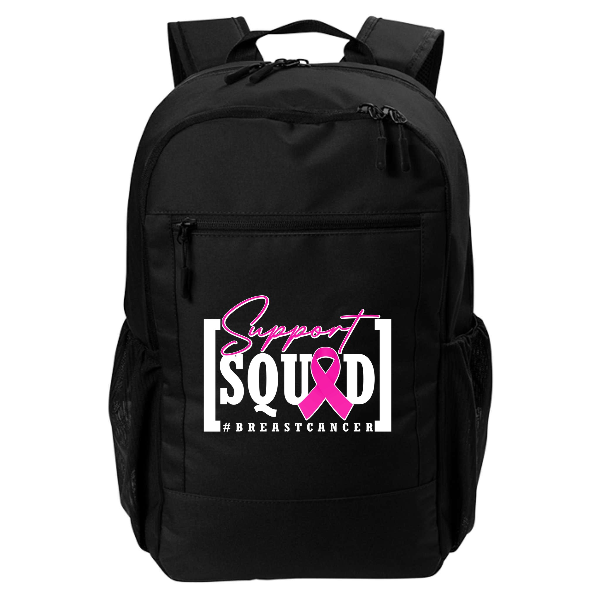 Support Squad #Breast Cancer Awareness Warrior Backpack