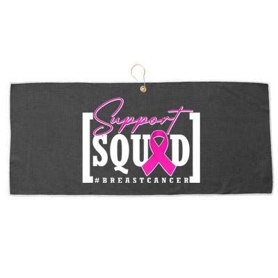 Support Squad #Breast Cancer Awareness Warrior Large Microfiber Waffle Golf Towel