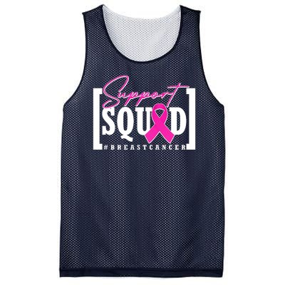 Support Squad #Breast Cancer Awareness Warrior Mesh Reversible Basketball Jersey Tank