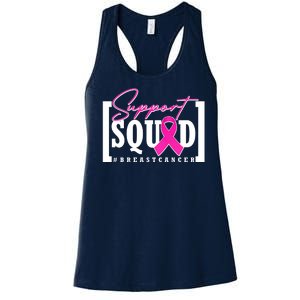 Support Squad #Breast Cancer Awareness Warrior Women's Racerback Tank