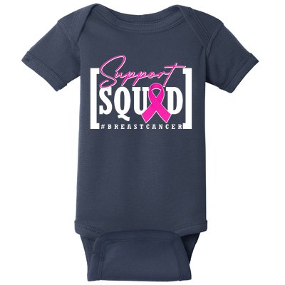 Support Squad #Breast Cancer Awareness Warrior Baby Bodysuit