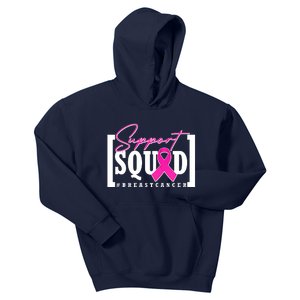 Support Squad #Breast Cancer Awareness Warrior Kids Hoodie