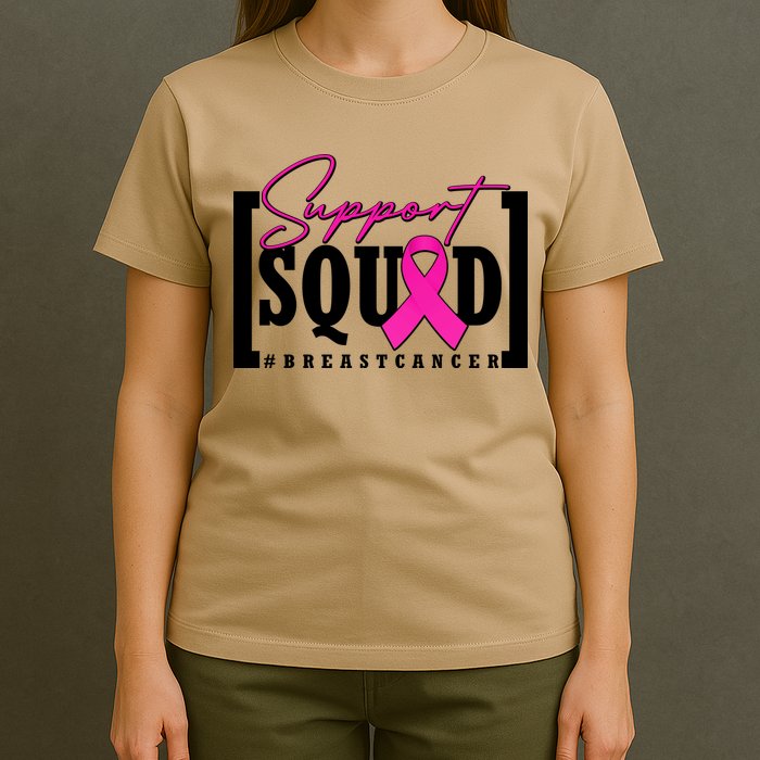 Support Squad #Breast Cancer Awareness Warrior T-Shirt