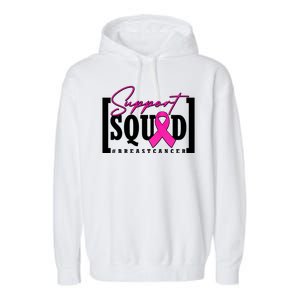 Support Squad #Breast Cancer Awareness Warrior Garment-Dyed Fleece Hoodie