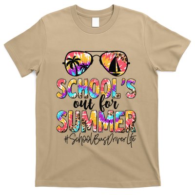 Summer School Bus Driver Day Out For Summer Tie Dye T-Shirt