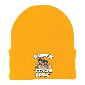 Super Stache Bros Knit Cap Winter Beanie