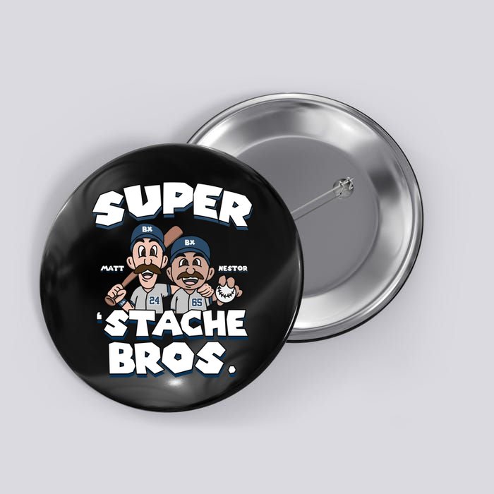 Super Stache Bros Button