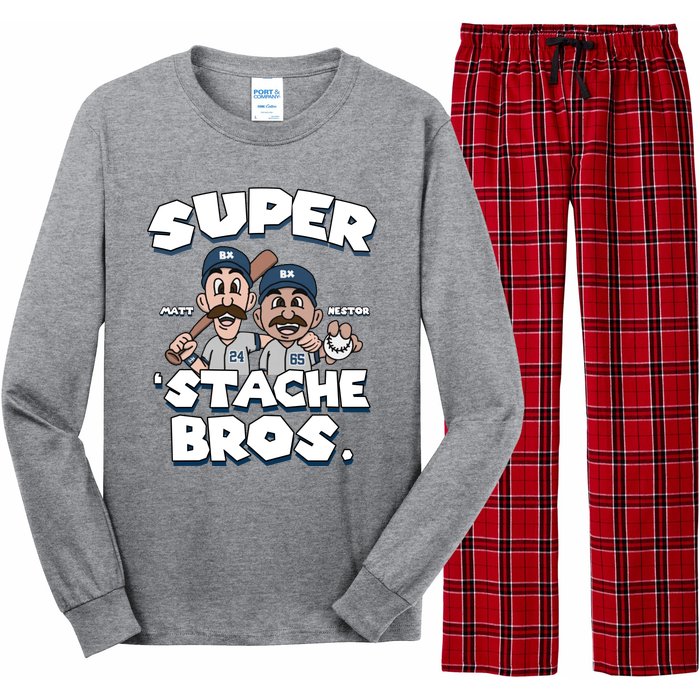 Super Stache Bros Long Sleeve Pajama Set