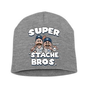 Super Stache Bros Short Acrylic Beanie