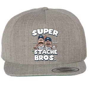 Super Stache Bros Wool Snapback Cap