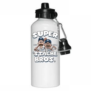 Super Stache Bros Aluminum Water Bottle