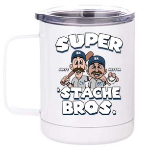 Super Stache Bros 12 oz Stainless Steel Tumbler Cup