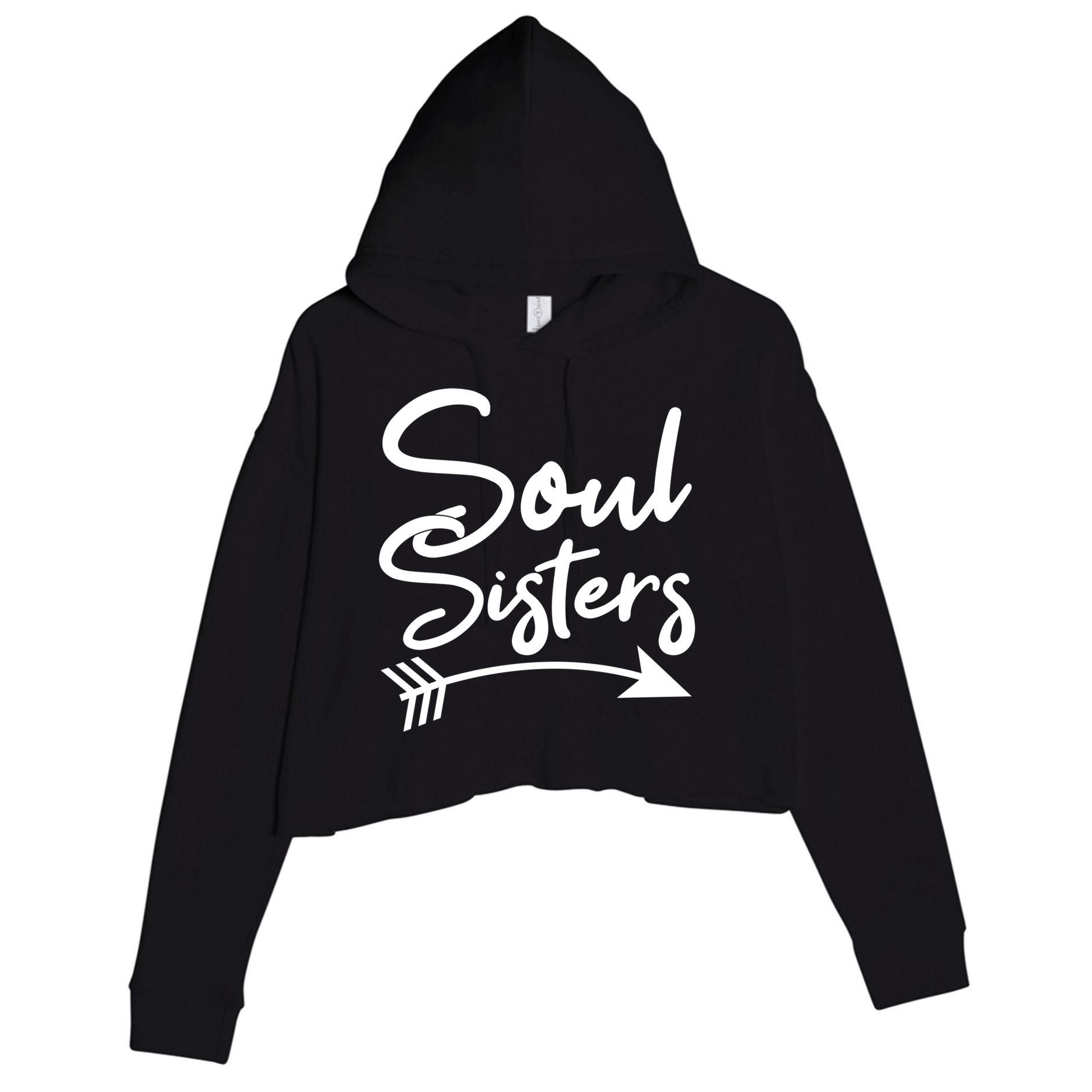 Soul Sisters Best Friends Matching Mothers Day Mom Bff Great Gift Crop Fleece Hoodie
