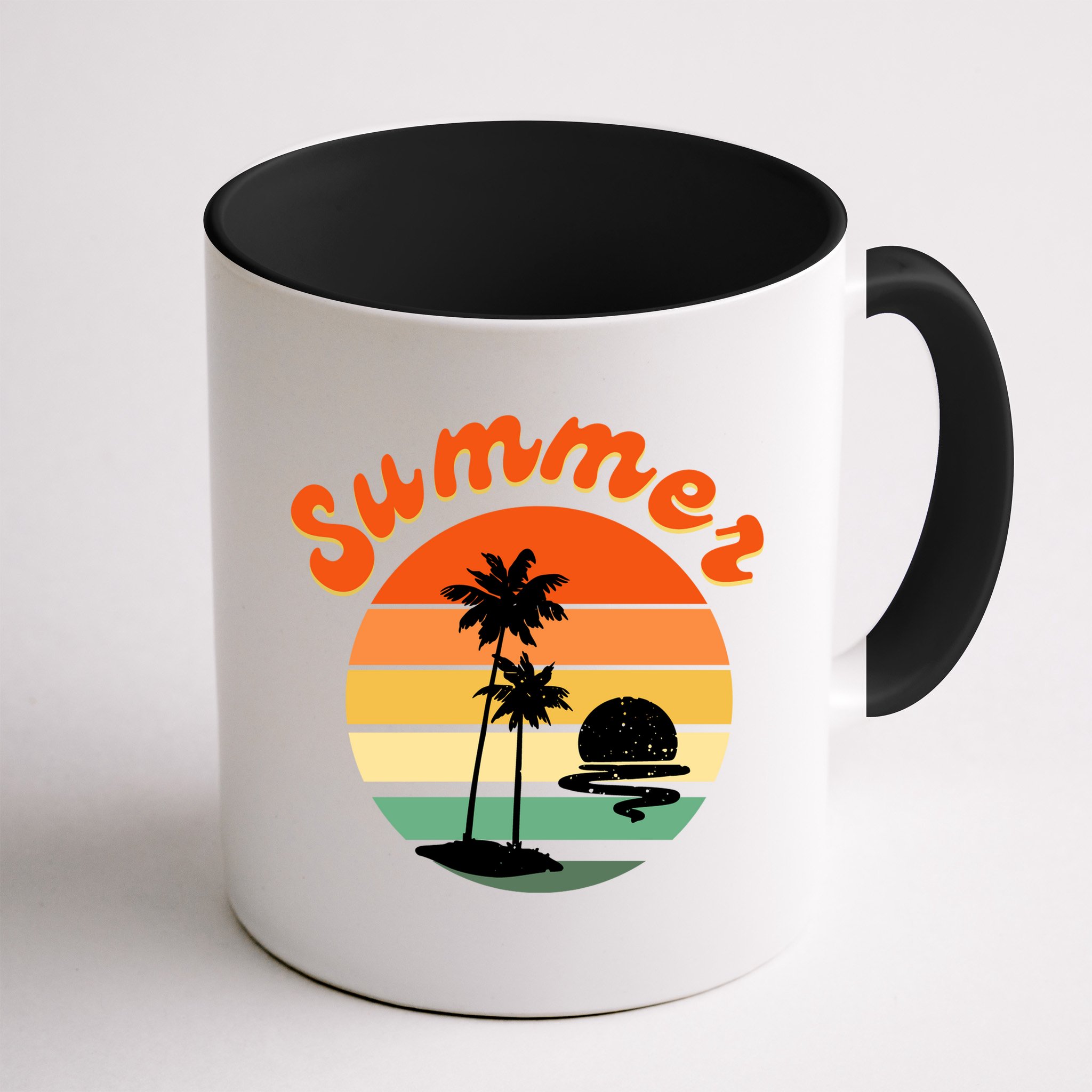 Summer Sunset Beach Retro Vacation Mug