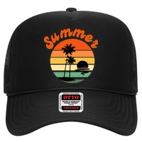 Summer Sunset Beach Retro Vacation Trucker Hat