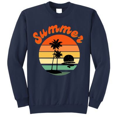 Summer Sunset Beach Retro Vacation Sweatshirt