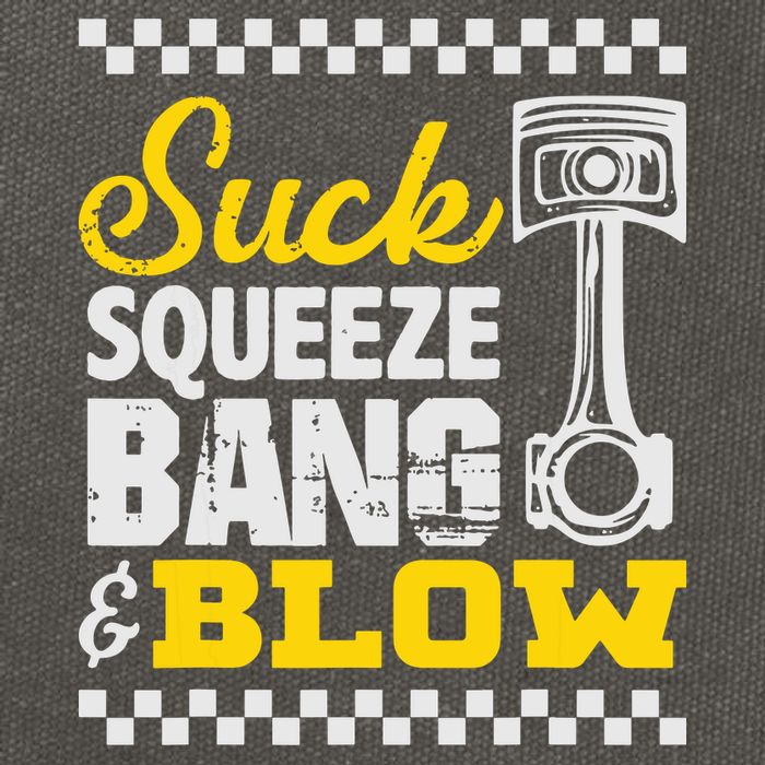 Suck Squeeze Bang Blow Car Lovers Cotton Canvas Backpack