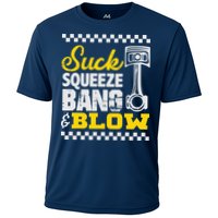 Suck Squeeze Bang Blow Car Lovers Cooling Performance Crew T-Shirt