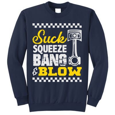 Suck Squeeze Bang Blow Car Lovers Sweatshirt