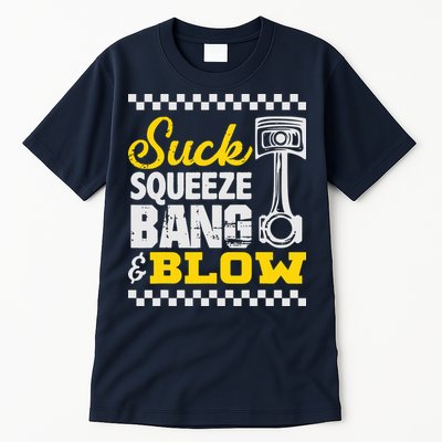 Suck Squeeze Bang Blow Car Lovers Tall T-Shirt