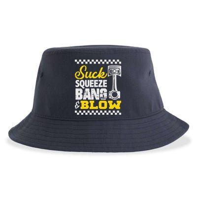 Suck Squeeze Bang Blow Car Lovers Sustainable Bucket Hat