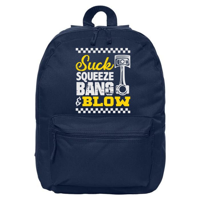 Suck Squeeze Bang Blow Car Lovers 16 in Basic Backpack