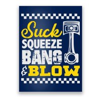 Suck Squeeze Bang Blow Car Lovers Poster