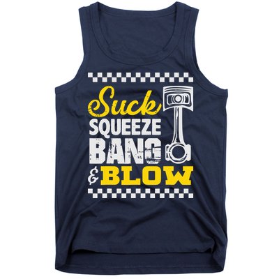 Suck Squeeze Bang Blow Car Lovers Tank Top