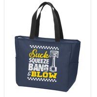 Suck Squeeze Bang Blow Car Lovers Zip Tote Bag