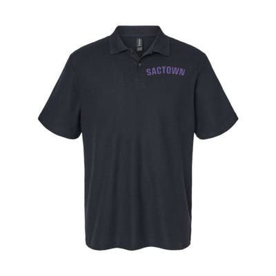 Sactown Sacramento Basketball Softstyle Adult Sport Polo