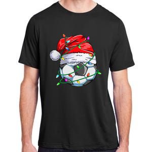 Santa Soccer Ball Sports Design- Christmas Soccer Player Adult ChromaSoft Performance T-Shirt